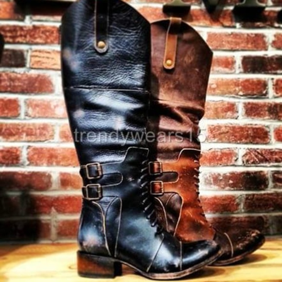 Freebird by Steven Shoes - RARE! FREEBIRD BY STEVEN SADDLE BLACK RIDING BOOTS